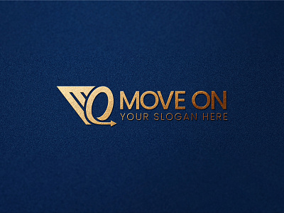 Move On Logo letter m moving o on speed