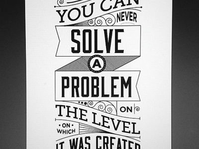 Einstein Quote poster typography