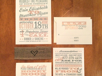 Wedding Invite invitation typography wedding