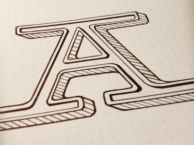 Extreme Slab Serif hand drawn lettering serif typography