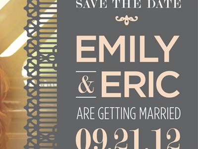 Save-the-Date save the date typography wedding