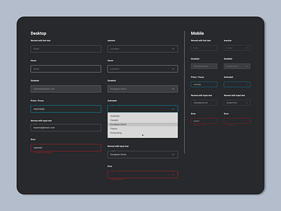 Form Input States