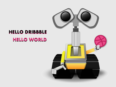 Debut disney dribble illustrator lego pixar sketch wall e