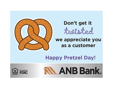 Pretzel Day Gift Tag