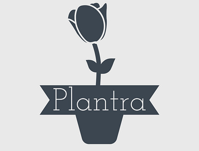 Plantra branding design earth environment graphic design illustration logo nursery plants pot soil typography ui vector