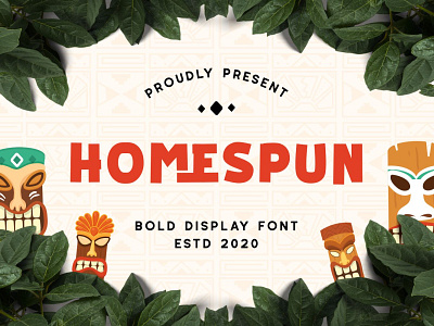 Homespun Display Font baby bold branding cartoon child children comic cute font font design fun funny happy kid logo playful quirky type typeface typography