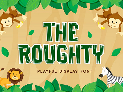 Roughty Playful Font baby bold branding cartoon child children comic cute display doodle font fun funny happy holiday kid logo type typeface typography