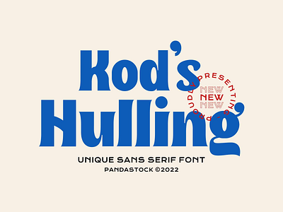 Kod Hulling Rounded Sans Serif Font bold branding cartoon child chubby cooper design fat font font awesome fun groovy hippie kids letter logo retro slab typeface typography