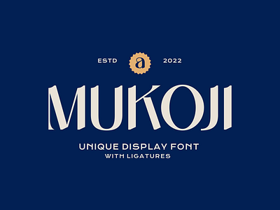 Mukoji Classy Modern Font by Imoodev on Dribbble