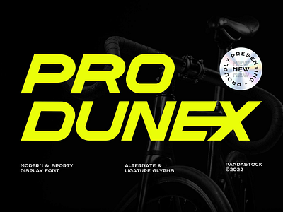 Pro Dunex Modern Typeface athletic baseball basketball bold condensed cool esport fitness font football geometric gym jersey logo nfl racing soccer sports typeface typography