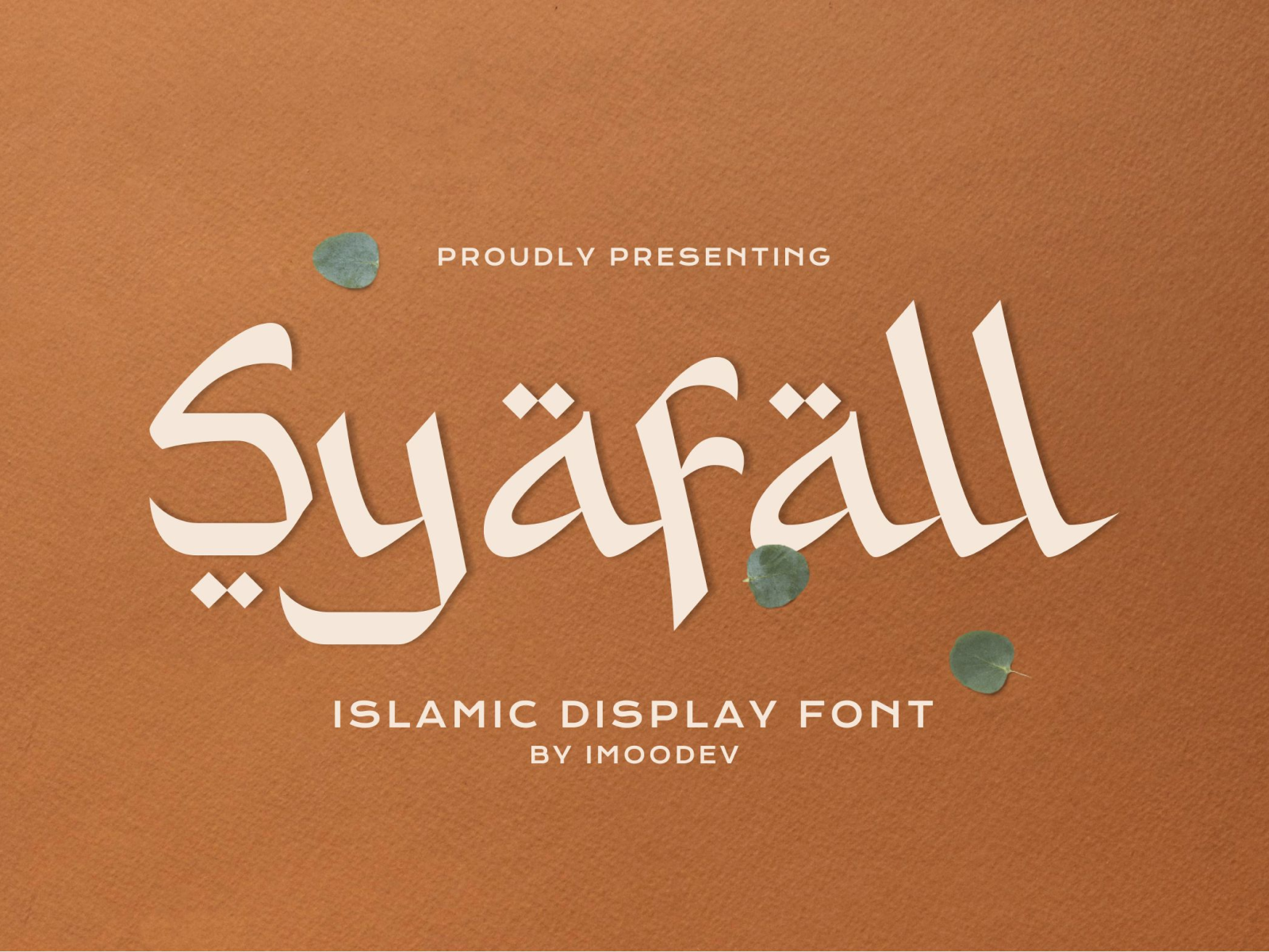 Syafall Modern Arabic Font by Imoodev on Dribbble