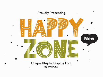 Happy Zone Cool Fun Font bold cartoon children christmas comic cute doodle fancy font font style food fun kids letter nordic playful scandinavian thick typeface typography