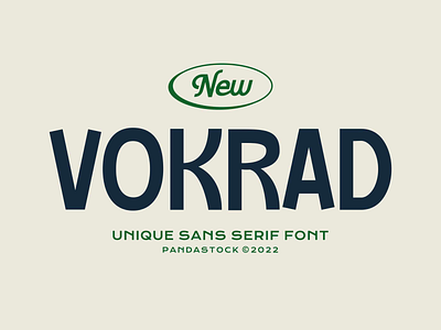 Vokrad Minimalist Sans Serif Font classic clean condensed contemporary cool elegant expanded font style food fun grotesk logo nature playful quirky retro type typeface typography wide