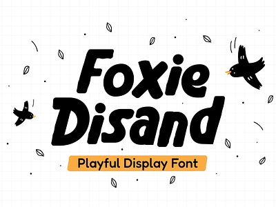 Foxie Disand Playful Font baby child christmas comic display doodle fancy font fun holiday italic modern strong thick title typeface typograhy