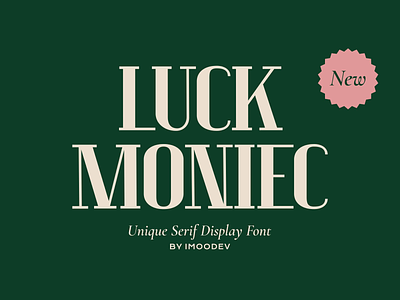 Luck Moniec Luxury Font beautiful christmas classic craft elegant feminine film font holiday line love minimal modern roman royal tall typeface typography