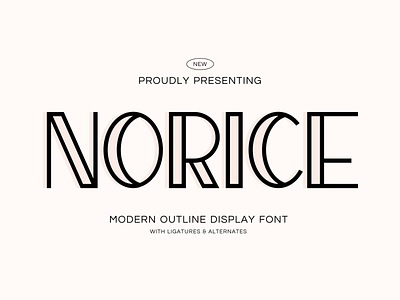 Norice Thin Modern Font art cake craft creative cute decoration doodle font futuristic kids line minimal modern outline skinny slim typeface typography