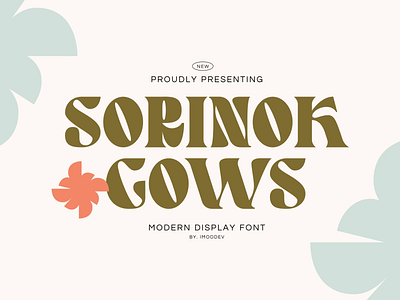 Sorinok Gows Feminine Font 60s 70s 80s bold classic creative font funky groovy hippie modern psychedelia psychedelic retro rough rounded surrealism typeface typography vintage