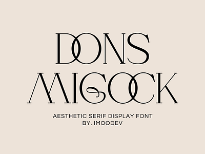 Dons Migock Elegant Typefaces beautiful branding branding font chic font classy elegant fashion female font lettering logo font logo type luxury modern script signature stylish typeface typography wedding