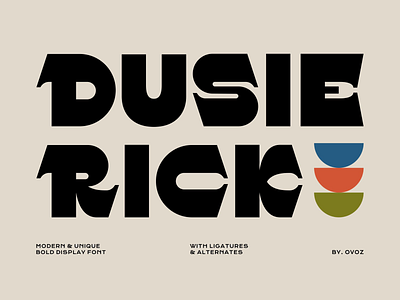 Dusie Rick Display Typeface