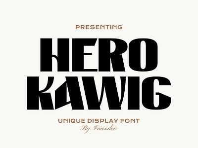 Hero Kawig Thick Modern Font