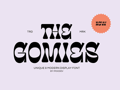 The Gomies Thick Modern Font 70s retro bold classic design typeface display font font font design font inspiration font style groovy hippie lettering design logo psychedelic retro typeface typography typography design typography illustrations typography inspiration