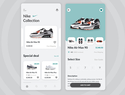 Nike App Design product design ui ux product design