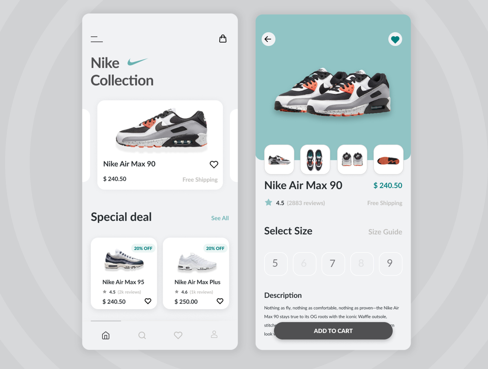 Nike App Design by Fortune Idu on Dribbble