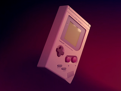 3D Gameboy Design 3d artist cinema4d cover art gameboy