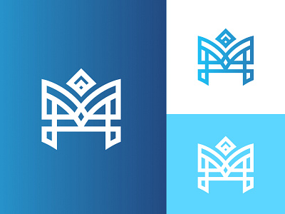 MH Monoline brand identity branding business logo logo design luxury logo modern logo monogram logo startup tech logo