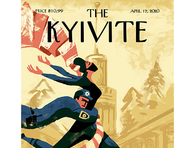 The Kyivite cartoon cover illustration