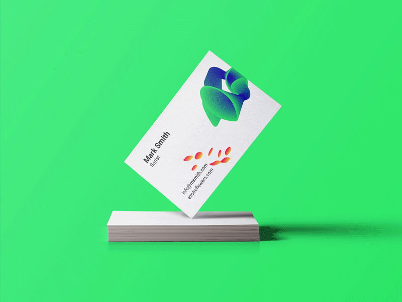 EXOTIC FLOWERS — Business cards