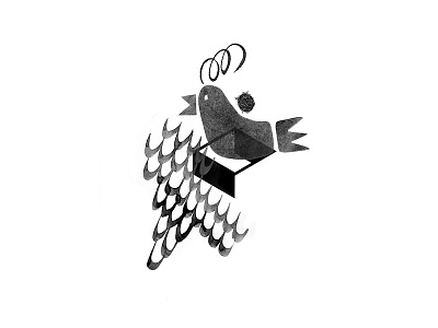 Bird abstract art bird illustration ink vector