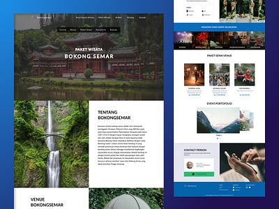 Website Design: Tour Packages Page design indonesia tour packages tourism travel ui website