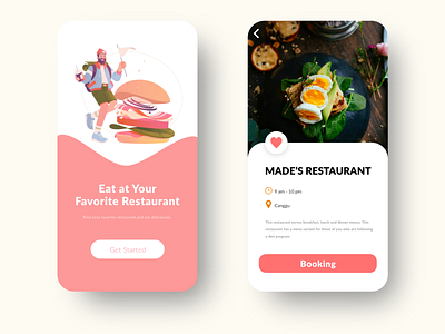 Restaurant App app art branding design graphic design icon illustration logo mobile motion graphics restaurant ui vector