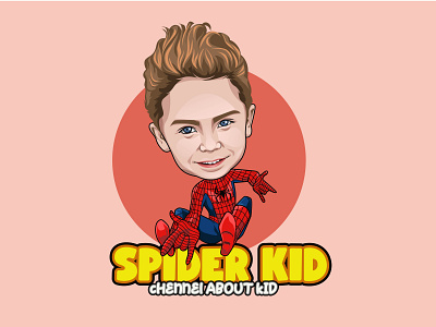 Spider Kid art branding design flat graphic design icon illustration illustrator logo minimal vector