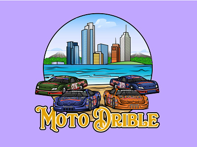 Moto Drible art branding design flat graphic design icon illustration illustrator logo minimal vector