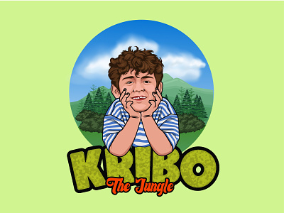 Kribo Jungle art branding design flat graphic design icon illustration illustrator logo vector