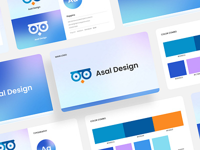 Asal Design Logo asal design blue branding clean design flat logo minimal ui