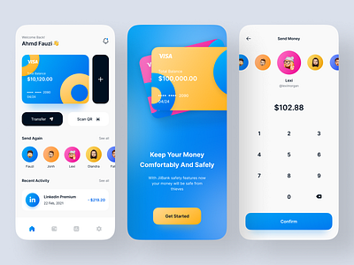JiiBank - Finance Mobile App 💳 by AsalDesign® for Keitoto on Dribbble