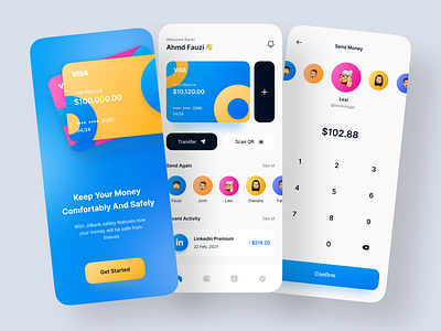 JiiBank - Finance Mobile App 💳 by Asal Design for Keitoto on Dribbble