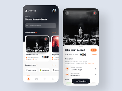 Evenfonic - Event App Concept 🎭