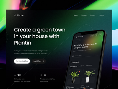 Plantin - Plants Shop Landing Page [Hero Sec]🍀