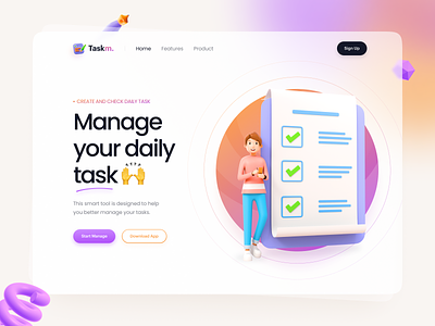 ⚡ Task Management - Hero Section Web