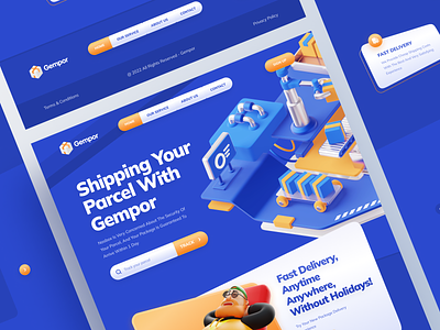 Gempor - Parcel Shipping & Tracking Website 📦