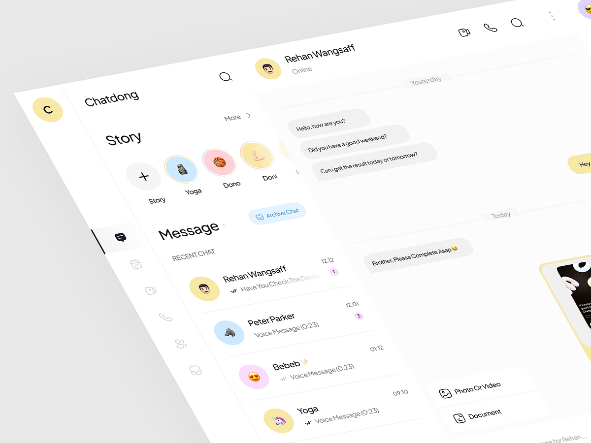 Sidebar Navigation #1 by Asal Design for Kretya Studio on Dribbble