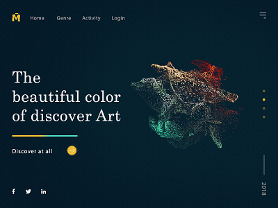 The beautiful color of discover Art