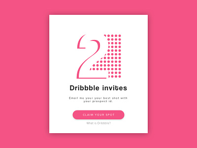 2 Dribbble Invites - Lets play dribbble invite invites