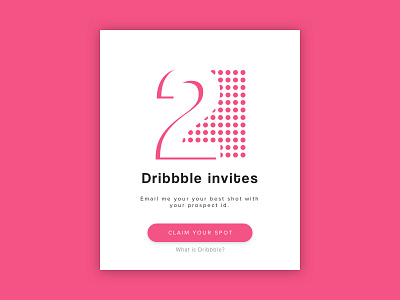 2 Dribbble Invites - Lets play