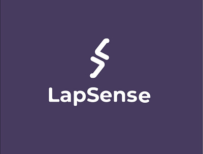 lapsense branding design flat icon illustrator logo minimal