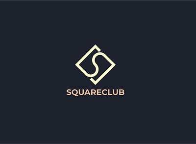 SQUARECLUB branding clean design flat graphic design illustration illustrator logo minimal website